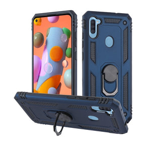 Samsung Galaxy A11 Hybrid Ring Stand Case Cover