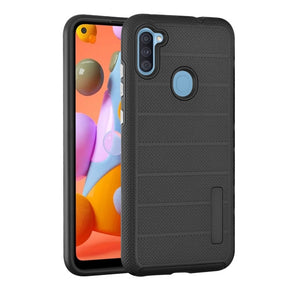 Samsung Galaxy A11 Hybrid Dotted Texture Hybrid Case Cover