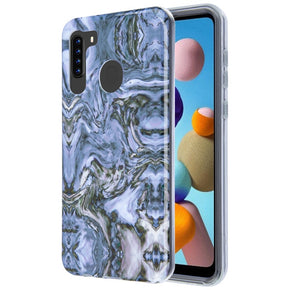 Samsung Galaxy A21 Hybrid Stone Design Case Cover