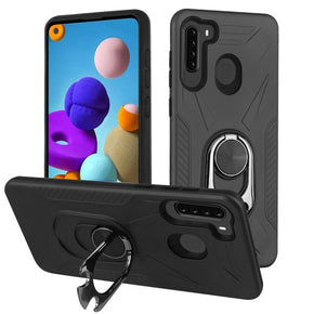 SAMSUNG Galaxy A21 Hybrid Ring Stand Case Cover