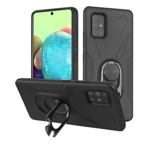 Samsung Galaxy A71 5G Hybrid Protector Cover (with Magnetic Ring Stand Bottle Opener)
