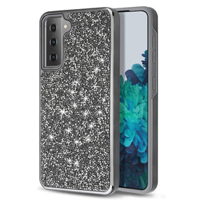Samsung Galaxy S21 Rhinestones Hybrid Case Cover