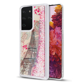Samsung Galaxy S21 Ultra Quicksand Motion Glitter Hybrid Phone Case