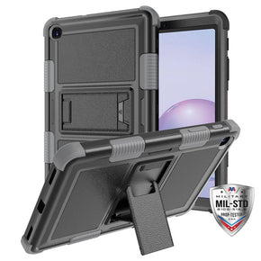 Samsung Galaxy Tab A 8.4 (2020)(T307) TUFF Hybrid Protector Case (with Stand) - Natural Black/Grey