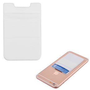 White Adhesive Card Pouch