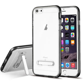 iPhone 7+/8+ Black/Transparent Clear Hybrid Case