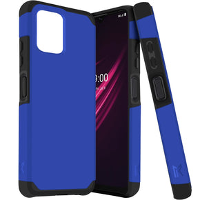 T-Mobile REVVL 6 5G Tough Slim Hybrid Case (with Built-in Magnetic Plate) - Blue