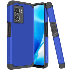 OnePlus Nord N300 5G Tough Slim Hybrid Case (with Built-in Magnetic Plate) - Blue