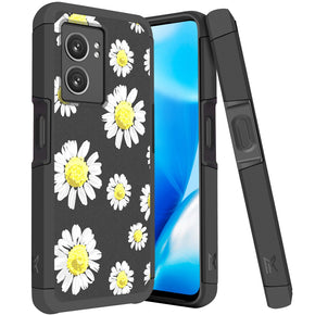 OnePlus Nord N300 5G Tough Slim Hybrid Case (with Built-in Magnetic Plate) - Chamomile Flower