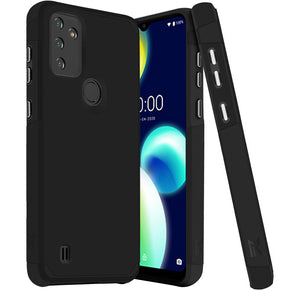 Wiko Voix Tough Slim Hybrid Case (with Built-in Magnetic Plate) - Black