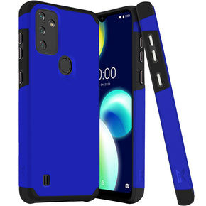 Wiko Voix Tough Slim Hybrid Case (with Built-in Magnetic Plate) - Blue