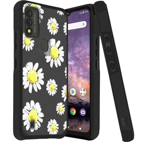 Wiko Voix Tough Slim Hybrid Case (with Built-in Magnetic Plate) - Chamomile Flowers