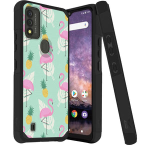 Wiko Voix Tough Slim Hybrid Case (with Built-in Magnetic Plate) - Flamingo