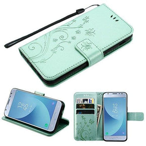 Samsung Galaxy J3 Hybrid Wallet Design Case Cover