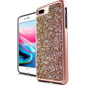 Apple iPhone 8/7/6 Plus Hybrid Diamond Design Case Cover