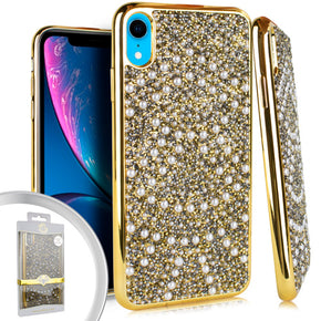 Apple iPhone XR CHROME ONYX Pearl Case - Gold