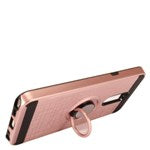 LG Stylo 5 RS2 Brushed Metal Hybrid Case with Ring Stand - Rose Gold