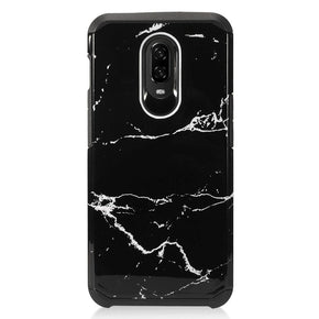 OnePlus 6T AD1 Image Design Hybrid Case - Black Marble