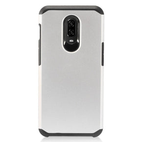OnePlus 6T AH2 Rubberized Hybrid Case - Silver