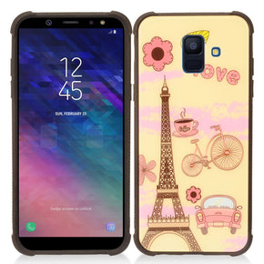 Samsung Galaxy A6 Hybrid TPU Glass Design Case Cover