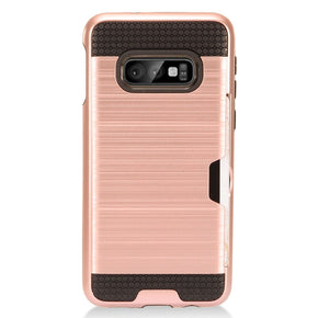 Samsung Galaxy S10e Hybrid Brushed Card Case Cover