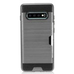 Samsung Galaxy S10  6.1 Hybrid Brushed Card Case Cover