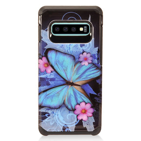 Samsung Galaxy S10 Plus AD1 Image Hybrid Case - Blue Butterfly