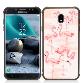 Samsung Galaxy J7 2018 Hybrid Glass Design Case Cover