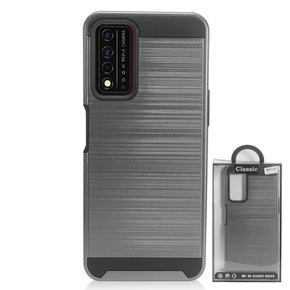 T-Mobile REVVL V+ 5G CS3 Brushed Metal Hybrid Case - Grey