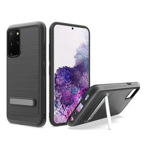 Samsung Galaxy S20 Plus Brushed Hybrid Metal Stand Case Cover
