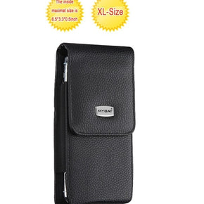 X-Large Vertical Leather  Phone Pouch