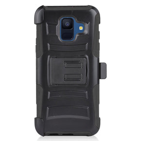 Samsung Galaxy A6 2018 Hybrid Holster Combo Clip Case Cover