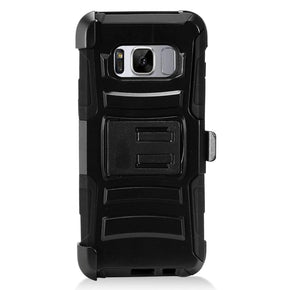 Samsung Galaxy S8 PR Hybrid Armor Case with Holster - Black