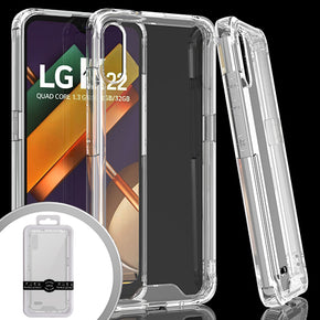 LG K22 Hybrid Transparent Case Cover