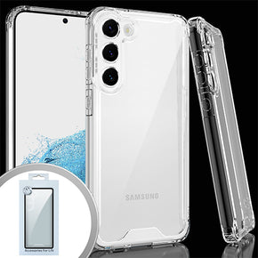 Samsung Galaxy S23 Slim Shockproof Hybrid Case - Transparent Clear