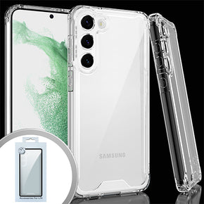 Samsung Galaxy S23 Plus Slim Shockproof Hybrid Case - Transparent Clear