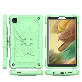 Samsung Galaxy Tab A7 Lite 8.7 (T220) Tough Hybrid Case (w/ Butterfly Kickstand) - Light Green