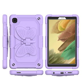 Samsung Galaxy Tab A7 Lite 8.7 (T220) Tough Hybrid Case (w/ Butterfly Kickstand) - Light Purple