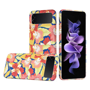 Samsung Galaxy Z Flip4 Floral Bliss Design Hybrid Case - A