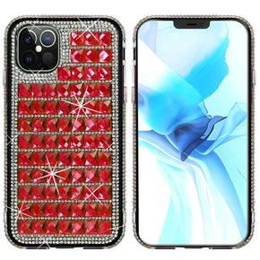 Apple iPhone 13 Pro Max (6.7) Diamond Crystal Case - Red