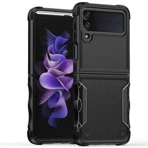 Samsung Galaxy Z Flip4 Exquisite Tough Hybrid Case - Black