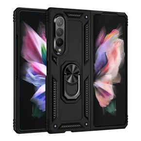 Samsung Galaxy Z Fold4 5G Hybrid Case (with Magnetic Ring Stand) - Black