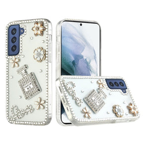 Samsung Galaxy S21 FE Full Diamond Ornaments Case - Perfume