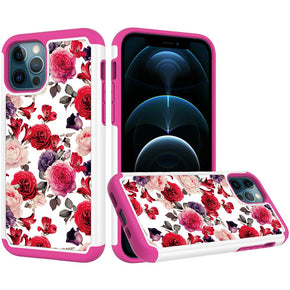Apple iPhone 13 Pro Max (6.7) Beautiful Design Leather Hybrid Case - Antique Flowers
