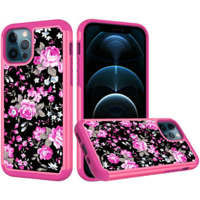 Apple iPhone 13 Pro Max (6.7) Beautiful Design Leather Hybrid Case - Roses