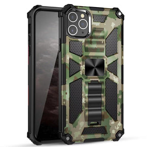 Apple iPhone XR Machine Hybrid Case (with Magnetic Kickstand) - Green Camo