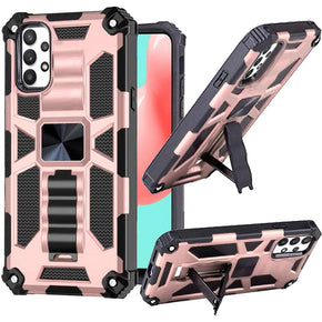 Samsung Galaxy A32 5G Machine Hybrid Case (with Magnetic Kickstand) - Rose Gold