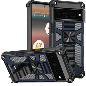 Google Pixel 7 Pro Machine Hybrid Case (with Magnetic Kickstand) - Blue