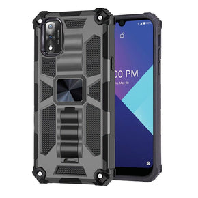 Wiko Ride 3 Machine Hybrid Case (with Magnetic Kickstand) - Grey / Black