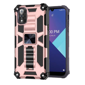 Wiko Ride 3 Machine Hybrid Case (with Magnetic Kickstand) - Rose Gold / Black